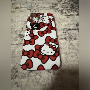 Hello Kitty Red Bow iPhone 15 Pro Max Hard Case